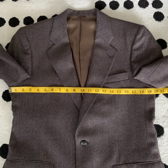 Vintage Union Made Wool Two Button Single Vent Lined Blazer Sport Coat - Picture 13 of 15